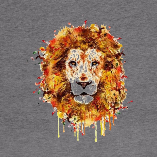 Watercolour Graffiti Lion by designsbycreation